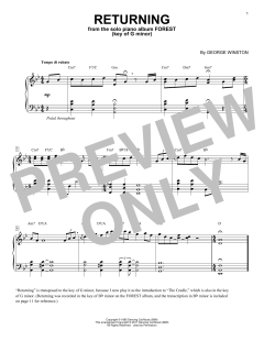 Returning (in G Minor) von George Winston (Download) 
