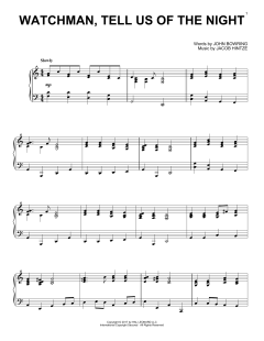 Watchman, Tell Us Of The Night von John Bowring (Download) 