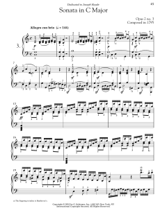 Piano Sonata No. 3 In C Major, Op. 2, No. 3 von Ludwig van Beethoven (Download) 