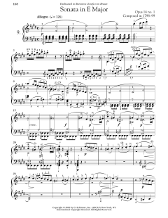 Piano Sonata No. 9 In E Major, Op. 14, No. 1 von Ludwig van Beethoven (Download) 