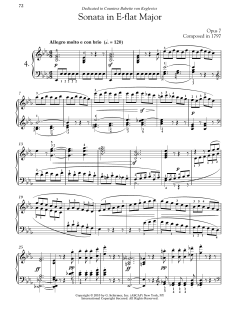 Piano Sonata No. 4 In E-flat Major, Op. 7 von Ludwig van Beethoven (Download) 