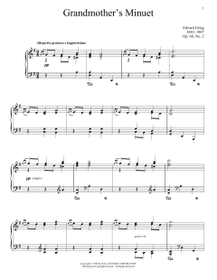 Grandmother's Minuet, Op. 68, No. 2 (Download) 
