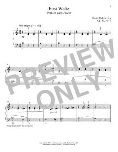 First Waltz von Dmitri Kabalevsky (Download) 