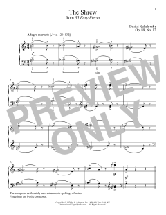 The Shrew, Op. 89, No. 12 von Dmitri Kabalevsky (Download) 