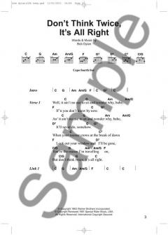 The Chord Songbook von Bob Dylan 