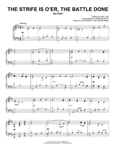 The Strife Is O'er, The Battle Done von Francis Pott (Download) 