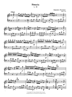 Sonata In A Minor L. 93 von Domenico Scarlatti (Download) 