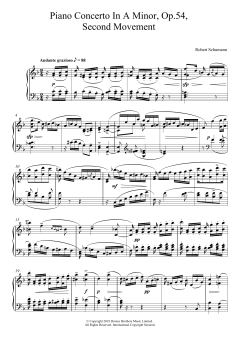 Piano Concerto In A Minor, Op.54, Second Movement von Robert Schumann (Download) 