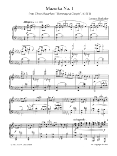 Mazurka No. 1 von Lennox Berkeley (Download) 