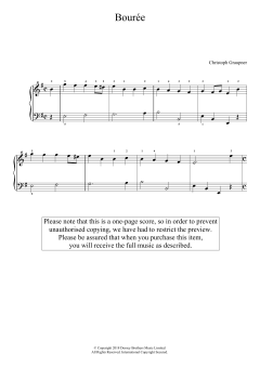 Bourree von Christoph Graupner (Download) 