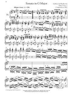 Piano Sonata No. 16 In G Major, Op. 31, No. 1 von Ludwig van Beethoven (Download) 