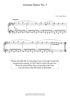 German Dance No. 5 von Franz Joseph Haydn (Download) 