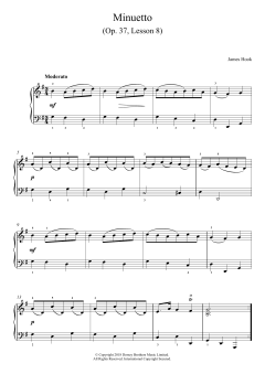 Minuetto Op. 37, Lesson 8 von James Hook (Download) 