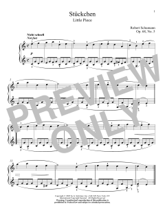 Little Piece, Op. 68, No. 5 von Robert Schumann (Download) 