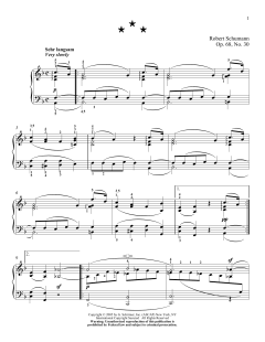 Molto Lento, Op. 68, No. 30 von Robert Schumann (Download) 