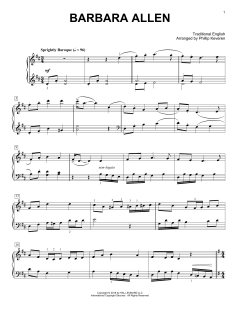 Barbara Allen [Classical version] von Traditional English (Download) 