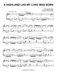 A Highland Lad My Love Was Born von Robert Burns (Download) 