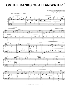 On The Banks Of Allan Water von Matthew Gregory Lewis (Download) 