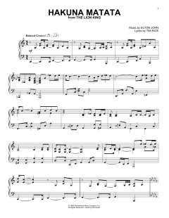Hakuna Matata von Elton John (Download) 