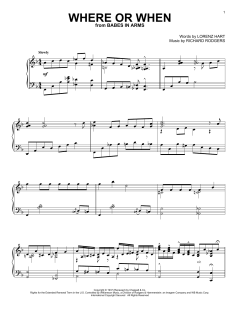 Where Or When von Lorenz Hart (Download) 