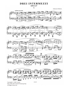 Intermezzo in C Sharp Minor Op. 117 No. 3 (Download) 