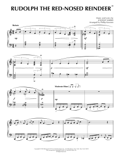 Rudolph The Red-Nosed Reindeer [Jazz version] von Johnny Marks (Download) 
