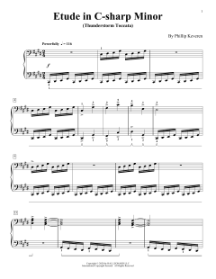 Etude In C-Sharp Minor (Download) 