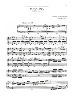Sonata In E-Flat Major, WoO 47, No. 1 (Download) 
