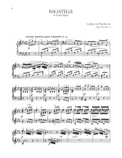 Bagatelle In E-Flat Major, Op. 33, No. 1 (Download) 