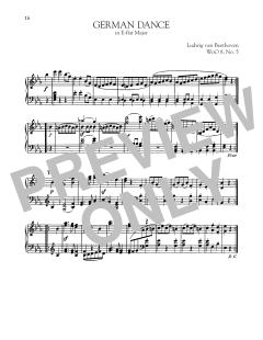 German Dance In E-Flat Major, WoO 8, No. 5 (Download) 