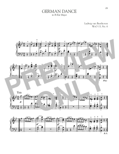 German Dance In B-Flat Major, WoO 13, No. 6 (Download) 