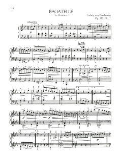 Bagatelle In G Minor, Op. 119, No. 1 (Download) 