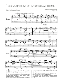 Six Easy Variations In G Major (Download) 