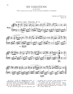 Six Variations On "Nel Cor Piu Non Mi Sento" (Download) 