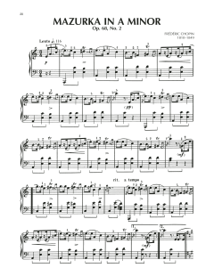 Mazurka, Op. 68, No. 2 (Download) 