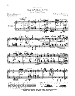 6 Variations, Op. 34 (Download) 