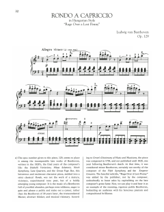 Rondo A Capriccio In Hungarian Style, Op. 129 (Download) 