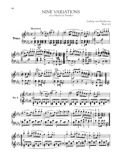 9 Variations On A March By Dressler, WoO 63 (Download) 