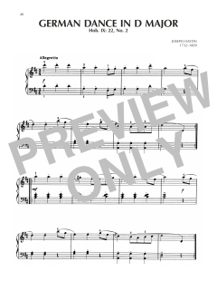 German Dance In D Major, Hob. IX: 22, No. 2 (Download) 