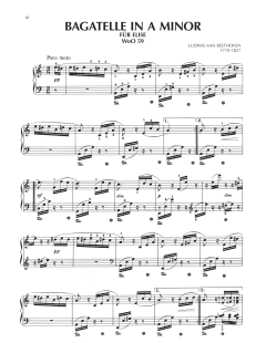 Bagatelle In A Minor "Fur Elise," WoO 59 (Download) 