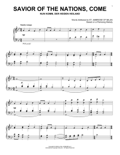 Savior Of The Nations, Come von Plainsong Melody (Download) 