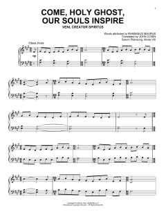 Come, Holy Ghost, Our Souls Inspire von John Cosin (Download) 