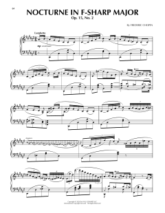 Nocturne In F Sharp Major, Op. 15, No. 2 (Download) 