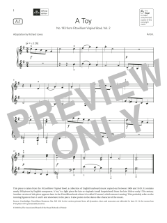 A Toy (Grade 1, list A1, from the ABRSM Piano Syllabus 2021 & 2022) (Download) 