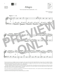 Allegro (Grade 2, list A1, from the ABRSM Piano Syllabus 2021 & 2022) (Download) 