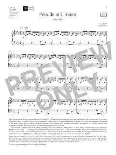 Prelude in C minor (Grade 4, list A1, from the ABRSM Piano Syllabus 2021 & 2022) (Download) 