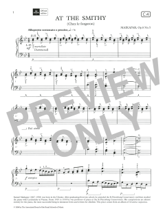 At the Smithy (Grade 4, list C4, from the ABRSM Piano Syllabus 2021 & 2022) von Samuil Maikapar (Download) 