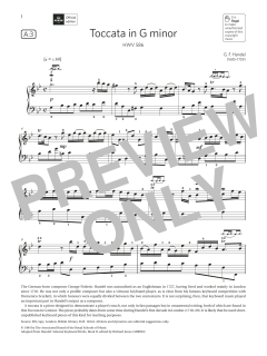 Toccata in G minor (Grade 5, list A3, from the ABRSM Piano Syllabus 2021 & 2022) (Download) 