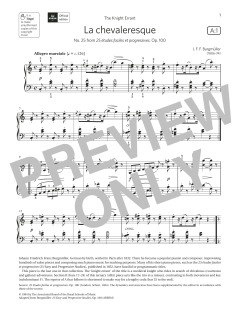 La chevaleresque (Grade 5, list A1, from the ABRSM Piano Syllabus 2021 & 2022) (Download) 