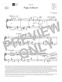 Page d'album (Grade 6, list B2, from the ABRSM Piano Syllabus 2021 & 2022) (Download) 